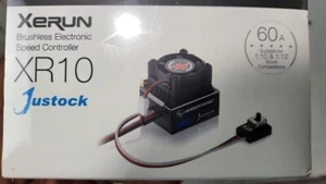 Hobbywing XERUN XR10 Justock 60A control de velocidad sin escobillas ESC 1/10 - 1/12 RC - Imagen 1 de 2