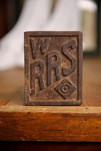 Vintage Western Railroad Supply co Cast Iron Bell Switch Crossing Sign Plate old - Picture 1 of 5