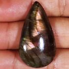 52,45 Cts Naturalny LABRADORYT Kaboszon Kształt gruszki Kamień szlachetny 22x38x7 mm mg_733