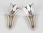 James Avery 925 Sterling Silver & Brass Tulip Earrings