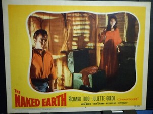 Lobby Card 1958 NAKED EARTH Richard Todd Juliette Grieco plantation romance
