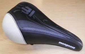 MONGOOSE BLACK/GRAY/WHITE BICYCLE SADDLE/SEAT BIKE PARTS 749-13 - Picture 1 of 5