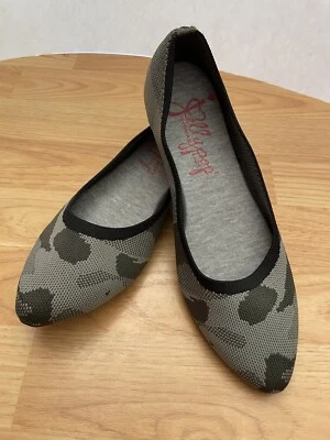 Jellypop Womens Ballet Flats Camouflage Sz 9M Memory Foam Comfort Fit Shoes - Изображение 1 из 4