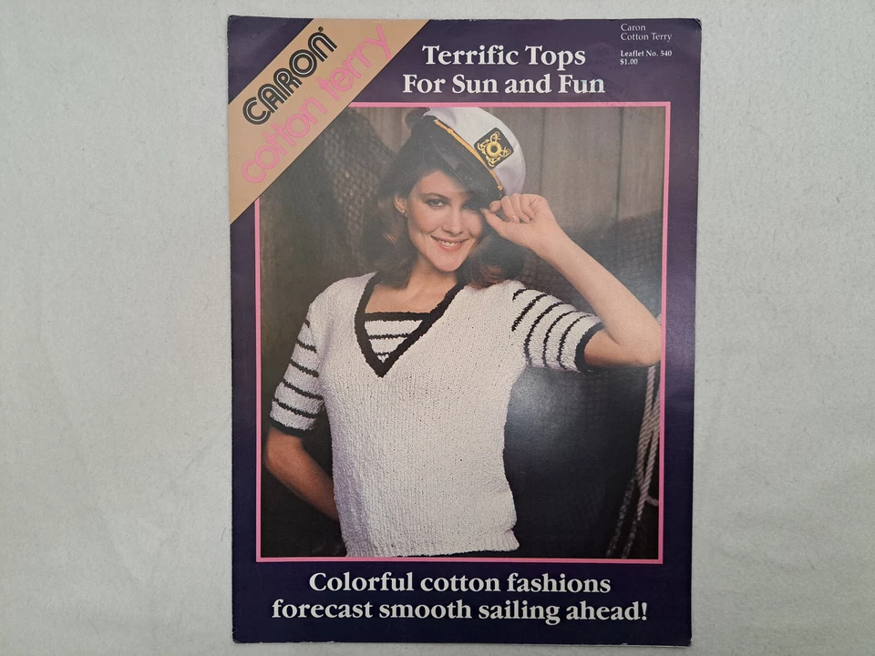 Caron Cotton Terry Leaflet - Terrific Tops For Sun and Fun #540 - Image 1 of 3