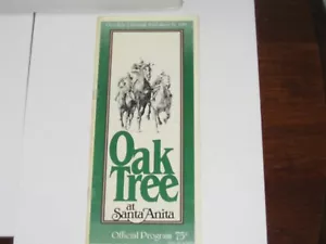 1985 Oak Tree @ Santa Anita Program (Saturday Breeders's Cup) HOF-Lady's Secret - Picture 1 of 10
