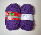 Caron Bulky Boucle Crochet Yarn #4832 Purple 100% Orlon 3Oz 2 Skeins Used