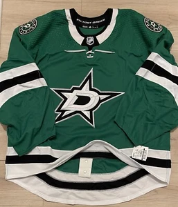 NEW Adidas MiC Authentic Dallas Stars 2019-20 Team Issue Home GOALIE Jersey 58G - Picture 1 of 9