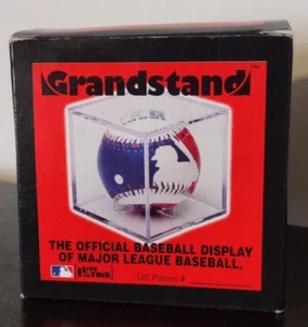 BallQube Grandstand Baseball Holder Cube Display w Built in Stand - Picture 1 of 6
