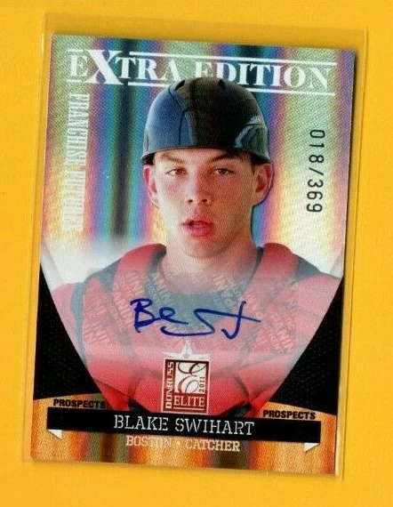 D13456 2011 Elite Extra Franchise Futures Signatures #34 Blake Swihart #18/369 - Image 1 of 1