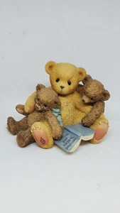 CHERISHED TEDDIES CALEB & FRIENDS 661996 RETIRED THREE BEARS HUGGING FIGURINE - Picture 1 of 12