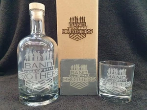 Band of Brothers decanter box set can be personalised with message - Picture 1 of 12