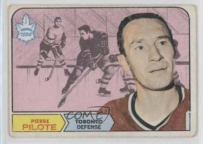 1968-69 Topps Pierre Pilote #124 HOF - Image 1 of 3