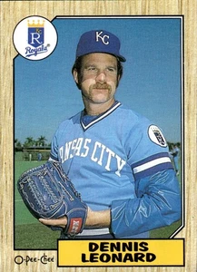 1987 O-Pee-Chee Dennis Leonard - Bild 1 von 2