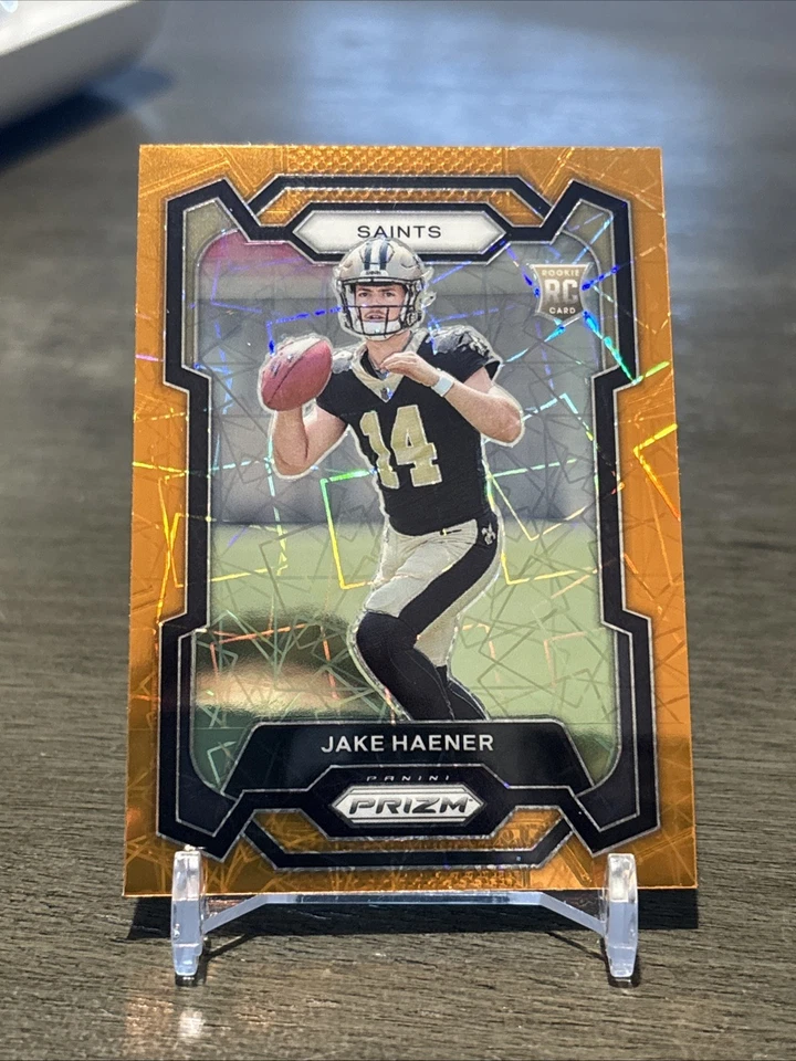 2023 Panini Prizm - Rookies Jake Haener #374 Lazer Prizm (RC) - Image 1 of 2