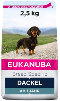 Eukanuba Dackel Trockenfutter 2,5kg Huhn für gesunde Gelenke & Verdauung NEU - Bild 1 von 4