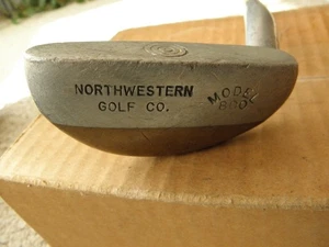 Putter mazo latón-aluminio vintage para hombre diestro varilla de vidrio noroeste - Imagen 1 de 5