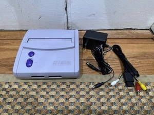 RGB Bypass Mod Super Nintendo SNES JR Mini 1-CHIP SNS-101 Console and Cables C - Picture 1 of 11