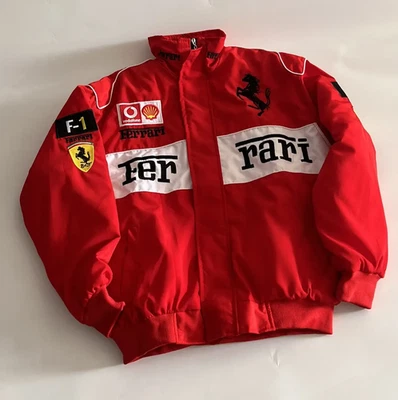⭐ Ferrari Racing F1 Jacket Red with White Trim, Motorsport Lana del Rey L Large - Image 1 of 4