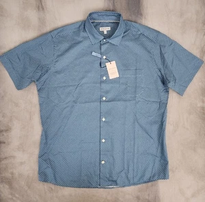 Camisa Peter Millar Crown Enjoy Untucked manga corta botones para hombre talla grande - Imagen 1 de 9