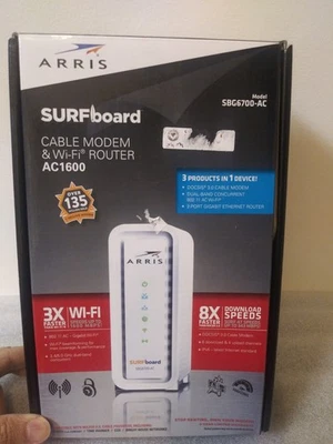 Gateway módem cable inalámbrico Arris Surfboard SBG6700-AC Foto 1 de 4
