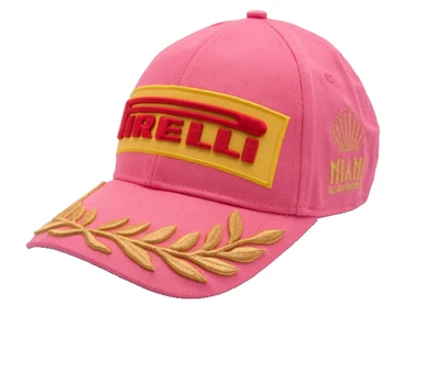F1 Racing Global Tire Partner Pink Podium Cap 2025 Miami GP. Factory 2nd. - Image 1 of 4
