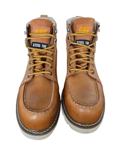 Cat Caterpillar Tradesman 6" Mens Size 8 M Brown Steel Toe P90886 EH SR - Picture 1 of 8