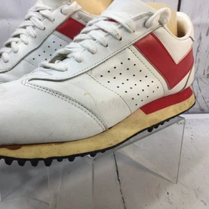 Vintage PONY 80s Low Genuine Leather Premium Lace Up Athletic Sneaker Shoe - Picture 1 of 14