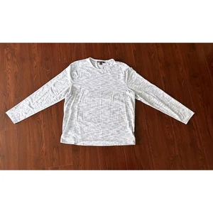 Michael Kors Long Sleeve Knit Crew Neck Light Gray T Shirt Size XL Womens - Picture 1 of 8
