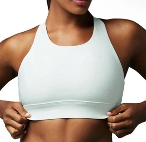 Fabletics No Bounce High Impact Sports Bra in Faded Mint, Grey Size XL NWT - Picture 1 of 8