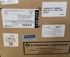 ithonia LDN6RV 30/30 MVOLT GZ10 HSG 6 inch Retrofit LED Housing, 35W, 3000K - Picture 1 of 3