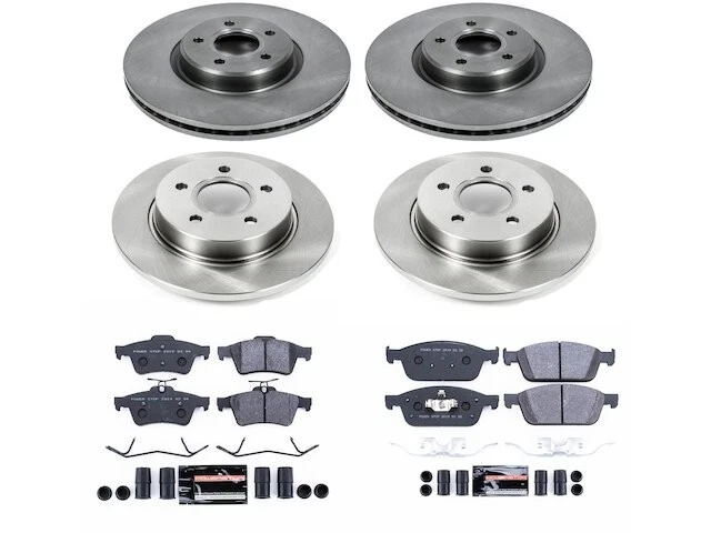 Kit de pastillas de freno y rotor delanteras y traseras para Ford Focus ST ZH875SM 2013-2014 Foto 1 de 1