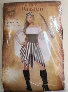 Fun World Pirate's Passion Adult Womens Costume S/M 2-8 B2930 - Picture 1 of 3