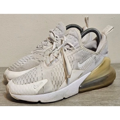 Nike Air Max 270 Blanco Metálico Plateado GS Talla 5Y/Mujer Talla 6.5 943345-103 Foto 1 de 4