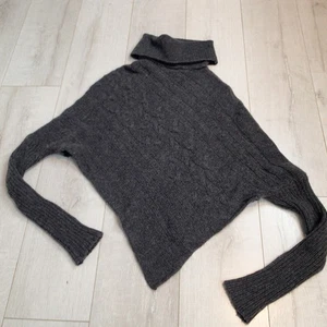Suss 100% Kaschmir Pullover Gr. 1 anthrazit asymmetrisch Rollkragen - Bild 1 von 15