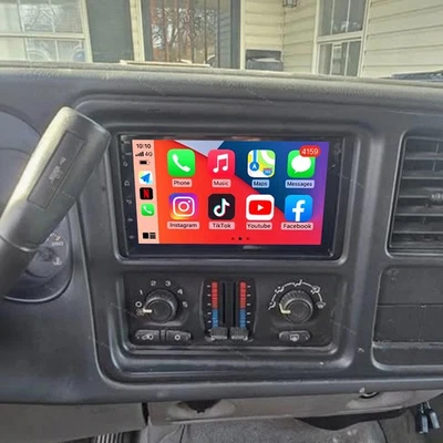 For 2003-2006 Chevy Silverado 1500 2500 Android 15 Carplay Stereo Radio GPS Navi - Image 1 of 4