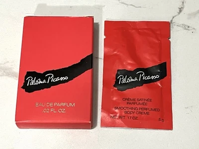Paloma Picasso Cream Satinee Smoothing Perfumed Body Cream + EDP samples (#ms) - Image 1 of 3