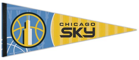 CHICAGO SKY WNBA Basketball Premium Felt 12x30 Collectors PENNANT Cover
