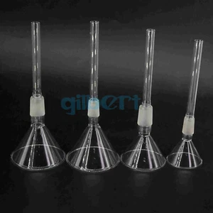 O/D 60/75/90/100mm 19/26 24/29 Joint Borosilicate Glass Powder Conical Funnel - Picture 1 of 22