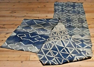 RARA Tela Textil Tradicional Africana Larga Kuba Tela Raffia, Congo - Imagen 1 de 9
