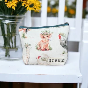 🌻NUEVO con etiquetas BCRUZ Country Animal Theme Everyday Pouch - Imagen 1 de 14