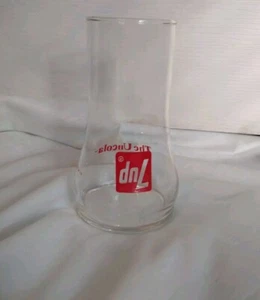 Vintage 7Up "The Uncola" Upside Down Bell Fountain Glass Retro Red Logo  - Picture 1 of 5