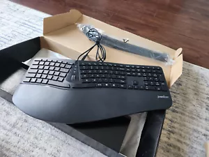 Perixx Wired Ergonomic Keyboard Periduo 505, NO MOUSE - Picture 1 of 10