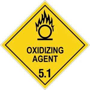 OXIDISING AGENT 5.1 - SELF ADHESIVE STICKER / DECAL / SIGN | HEALTH & SAFETY - Picture 1 of 7