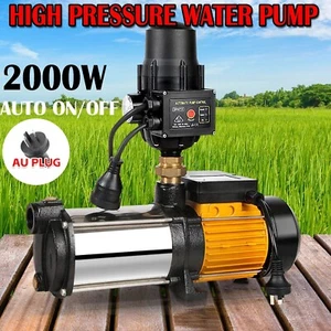 High Pressure Water Pump Auto Garden Multi Stage Rain Tank Farm House Irrigation - Picture 1 of 13