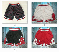 Chicago Bulls NBA Basketball Shorts Men's Pants NWT Stitched 4 Colors