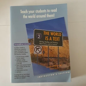 The World Is A Text Writing, Reading, and Thinking About Culture and Its Context - Picture 1 of 4