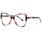Women Tr90 Anti Blue Light Oversize Eyeglasses Clear Lens Retro Glasses Frames