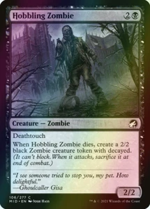 MTG Hobbling Zombie Foil ** Innistrad: Midnight Hunt ** English (NM) - Picture 1 of 2