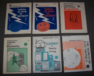 Vintage 4-H Electricity Units 1, 2, 3, 4, 6 Project Manuals - Picture 1 of 11