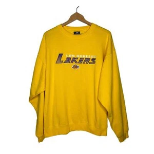 XXL Los Angeles Lakers Gold Sweatshirt Vintage Selten Rundhals - Bild 1 von 5
